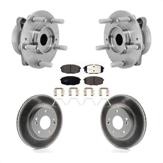 Hub Bearing Assembly Coat Brake Rotor Pads Front Kit For Hyundai Kona Kia Seltos