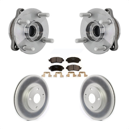 Hub Bearing Assembly Coated Brake Rotor Pads Front Kit For Toyota Yaris iA Scion
