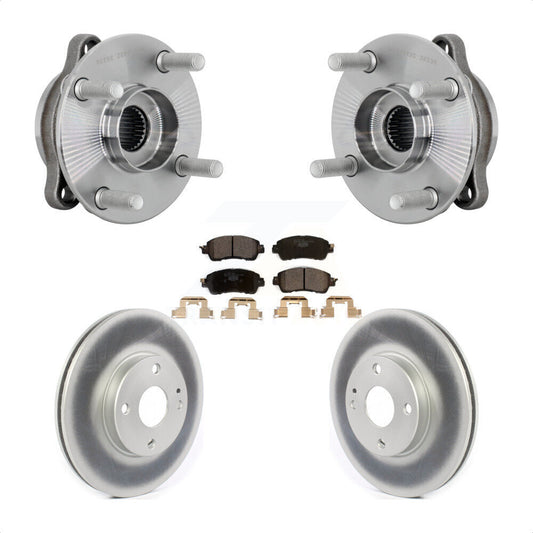 Hub Bearing Assembly Coated Brake Rotor Pads Front Kit For Toyota Yaris iA Scion