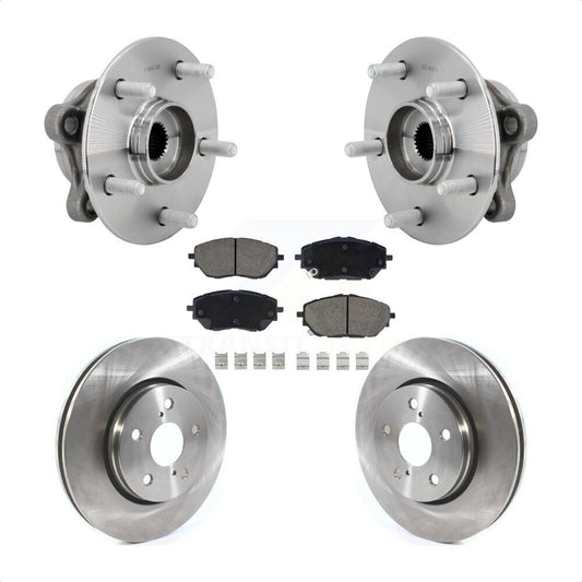 Hub Bearing Assembly Disc Brake Rotor And Ceramic Pads Front Kit For Toyota C-HR