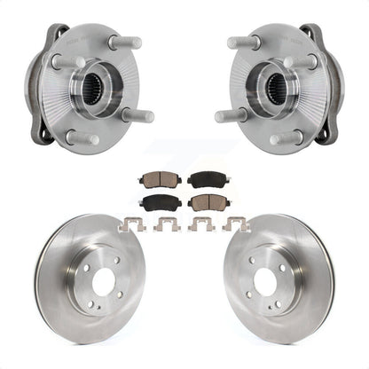 Hub Bearing Assembly Disc Brake Rotor & Pads Front Kit For Toyota Yaris iA Scion