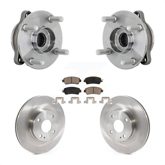 Hub Bearing Assembly Disc Brake Rotor & Pads Front Kit For Toyota Yaris iA Scion
