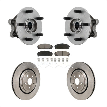 Hub Bearing Assembly Brake Rotor & Pad Front Kit For 2020-2022 Toyota Highlander