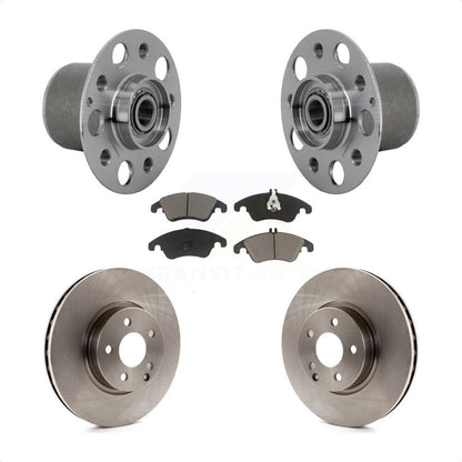 Hub Bearing Assembly Brake Rotor Pads Front Kit For Mercedes-Benz E350 E400 E250