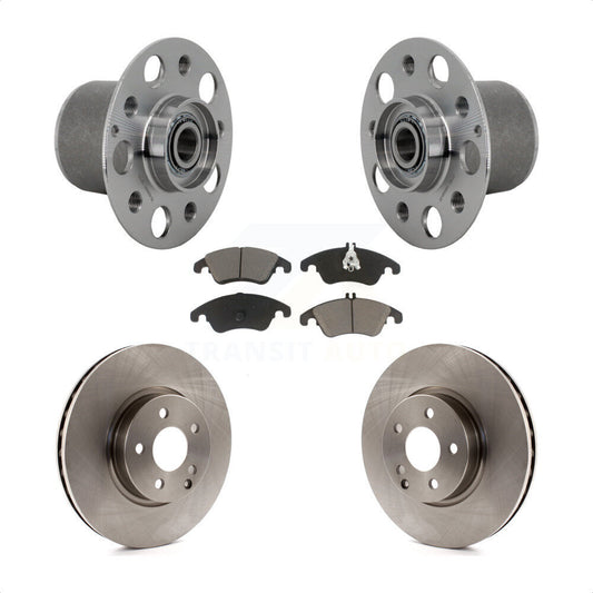 Hub Bearing Assembly Brake Rotor Pads Front Kit For Mercedes-Benz E350 E400 E250
