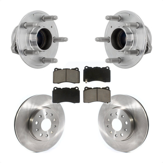Hub Bearing Disc Brake Rotor Pad Front Kit For Chevrolet Camaro Cadillac CTS CT6