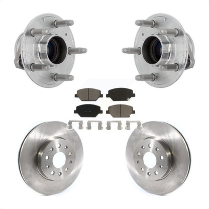 Hub Bearing Assembly Disc Brake Rotors And Pads Front Kit For Chevrolet Camaro