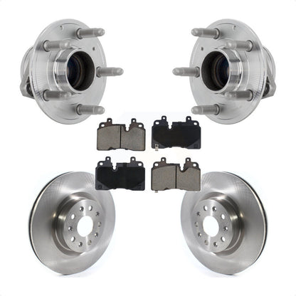 Hub Bearing Assembly Disc Brake Rotor & Pads Front Kit For 2019 Cadillac CT6 RWD