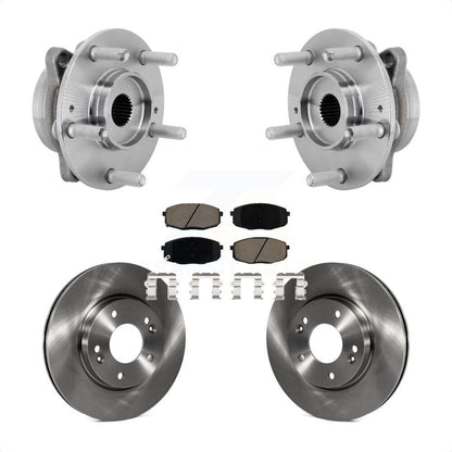 Hub Bearing Assembly Disc Brake Rotor Pads Front Kit For Hyundai Kona Kia Seltos