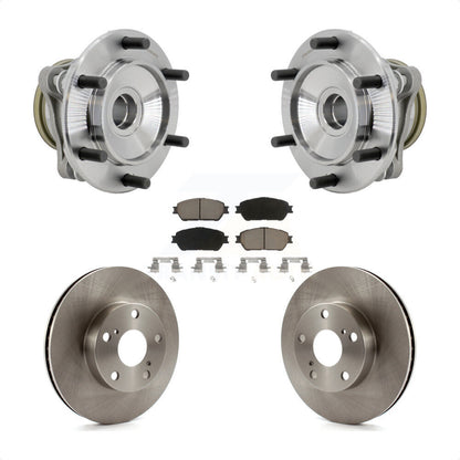 Hub Bearing Brake Rotor Pads Front Kit For 05-15 Toyota Tacoma With 5 Lug Wheels