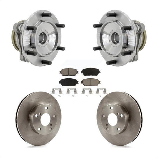 Hub Bearing Brake Rotor Pads Front Kit For 05-15 Toyota Tacoma With 5 Lug Wheels