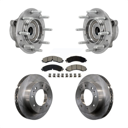 Hub Bearing Brake Rotor Pad Front Kit For GMC Chevrolet Silverado 2500 HD Sierra