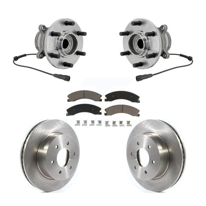 Hub Bearing Assembly Disc Brake Rotors And Pads Front Kit For Nissan TITAN XD