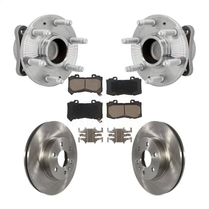 Hub Bearing Disc Brake Rotor Pad Front Kit For Chevrolet Colorado GMC Canyon RWD