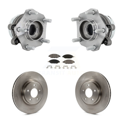 Hub Bearing Assembly Disc Brake Rotors And Pads Front Kit For Nissan Murano