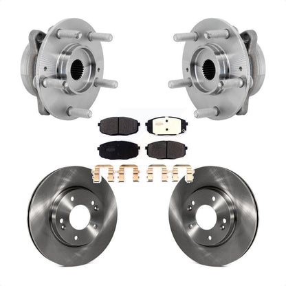 Hub Bearing Assembly Disc Brake Rotor Pads Front Kit For Hyundai Kona Kia Seltos