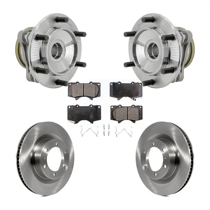 Hub Bearing Assembly Brake Rotor Pads Front Kit For 2010-2021 Toyota 4Runner RWD