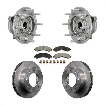 Hub Bearing Brake Rotor Pad Front Kit For GMC Chevrolet Silverado 2500 HD Sierra