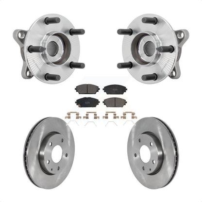 Hub Bearing Assembly Disc Brake Rotor & Pads Front Kit For 2021-2022 Mazda 3 FWD