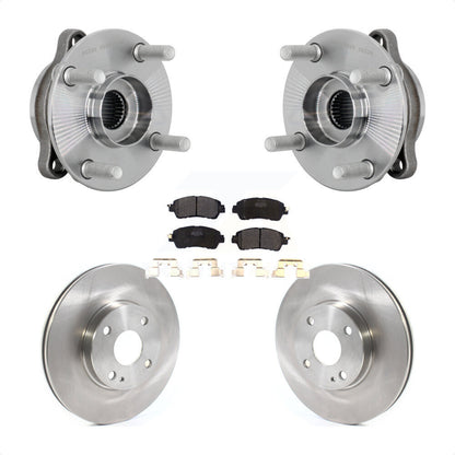 Hub Bearing Assembly Disc Brake Rotor & Pads Front Kit For Toyota Yaris iA Scion