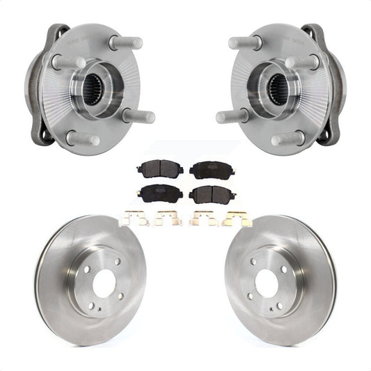 Hub Bearing Assembly Disc Brake Rotor & Pads Front Kit For Toyota Yaris iA Scion