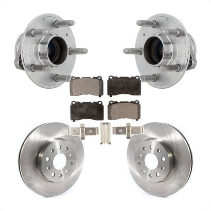 Hub Bearing Disc Brake Rotor Pad Front Kit For Chevrolet Camaro Cadillac CTS CT6