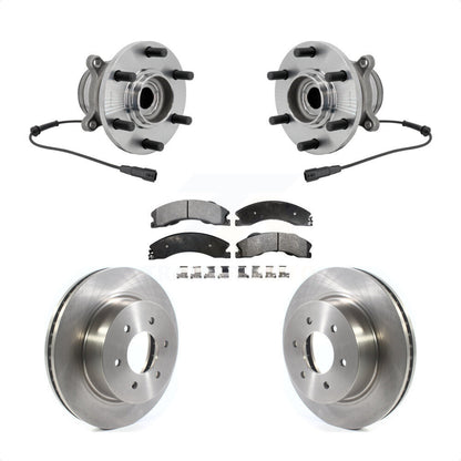 Hub Bearing Assembly Disc Brake Rotors And Pads Front Kit For Nissan TITAN XD