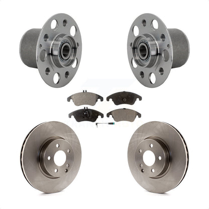 Hub Bearing Assembly Brake Rotor Pads Front Kit For Mercedes-Benz E350 E400 E250