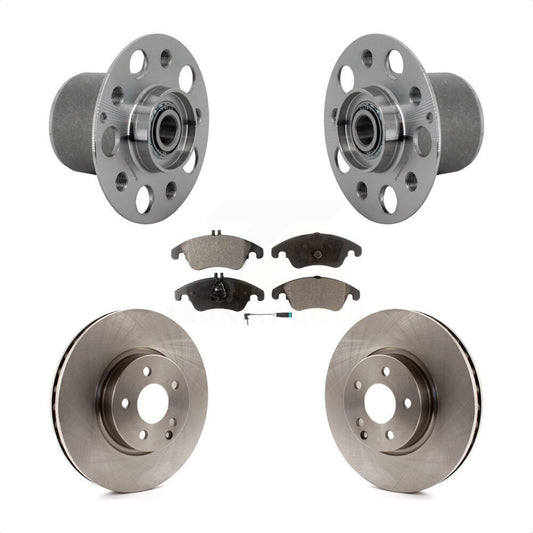 Hub Bearing Assembly Brake Rotor Pads Front Kit For Mercedes-Benz E350 E400 E250