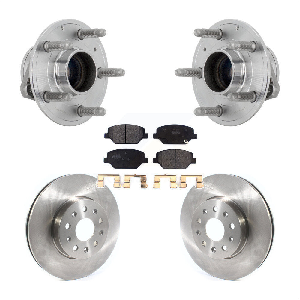 Hub Bearing Assembly Disc Brake Rotors And Pads Front Kit For Chevrolet Camaro