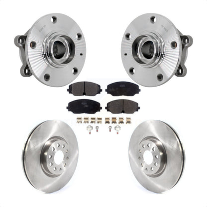 Hub Bearing Assembly Brake Rotor Pads Front Kit For Volkswagen Atlas Cross Sport