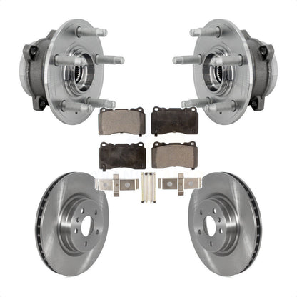 Hub Bearing Assembly Disc Brake Rotors And Pads Front Kit For Tesla S X