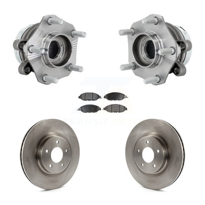 Hub Bearing Assembly Disc Brake Rotors And Pads Front Kit For Nissan Murano