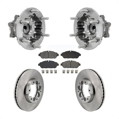 Hub Bearing Disc Brake Rotor Pads Front Kit For Ford Transit-250 Transit-350 AWD