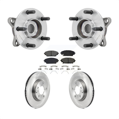 Hub Bearing Assembly Disc Brake Rotor & Pads Front Kit For 2020-2022 Mazda CX-30