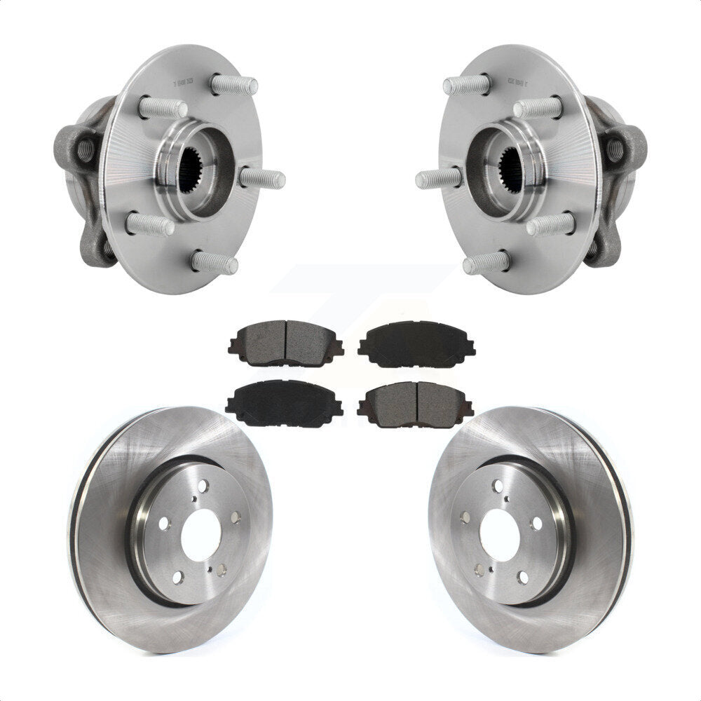 Hub Bearing Assembly Disc Brake Rotors And Pads Front Kit For Toyota C-HR
