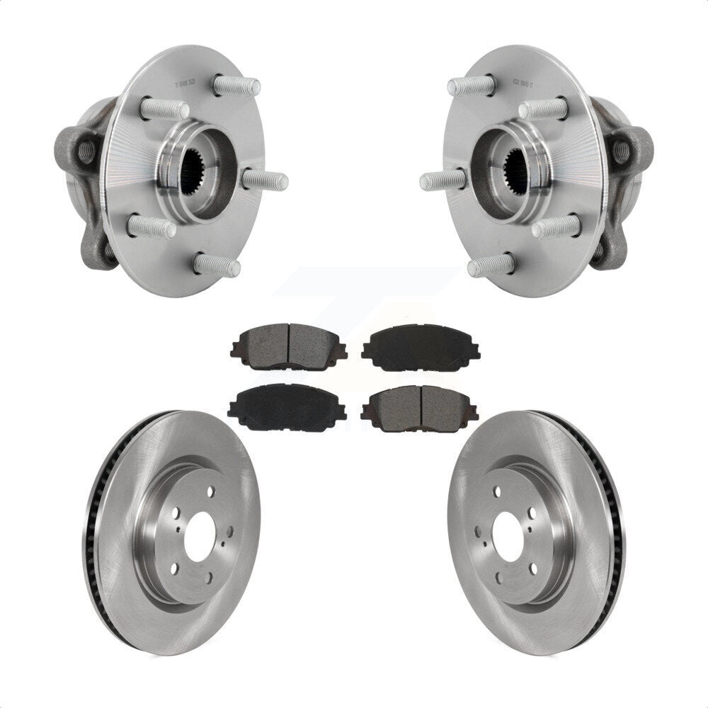 Hub Bearing Disc Brake Rotor & Pads Front Kit For Toyota C-HR Lexus UX250h UX200