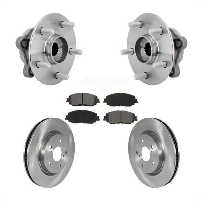 Hub Bearing Disc Brake Rotor & Pads Front Kit For Toyota C-HR Lexus UX250h UX200