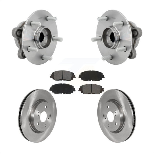 Hub Bearing Disc Brake Rotor & Pads Front Kit For Toyota C-HR Lexus UX250h UX200