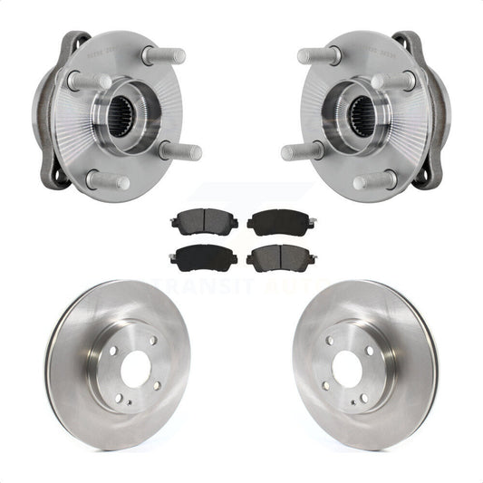 Hub Bearing Assembly Disc Brake Rotor & Pads Front Kit For Toyota Yaris iA Scion