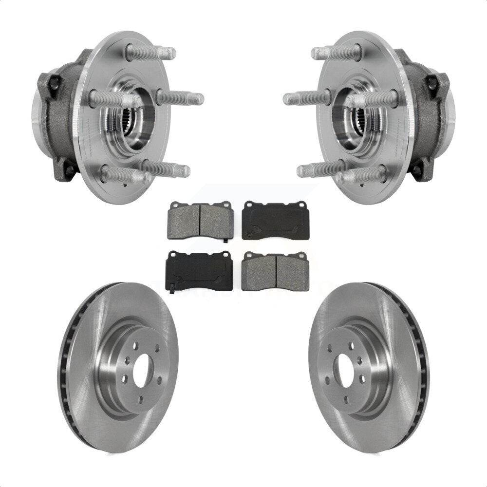 Hub Bearing Assembly Disc Brake Rotors And Pads Front Kit For Tesla S X