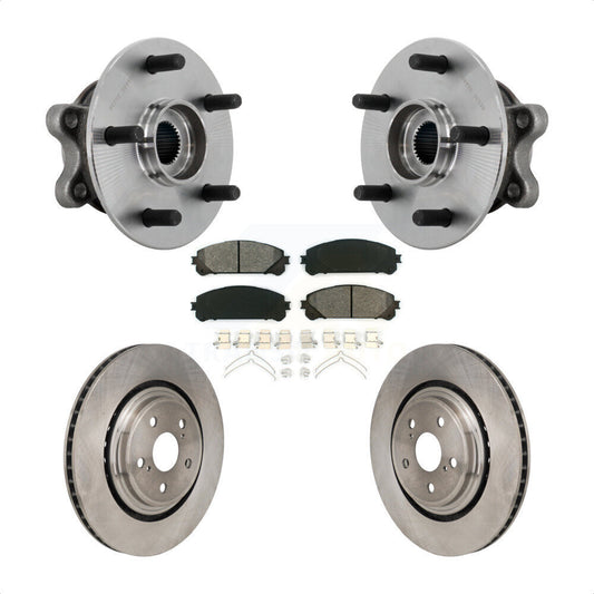 Hub Bearing Assembly Brake Rotor & Pad Front Kit For 2020-2022 Toyota Highlander