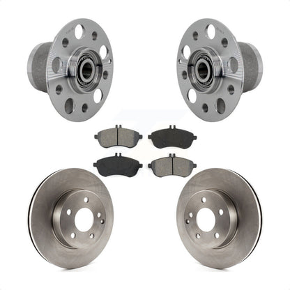 Hub Bearing Assembly Disc Brake Rotor Pads Front Kit For Mercedes-Benz C300 C250