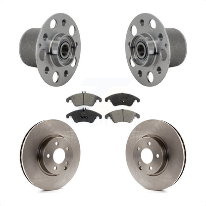 Hub Bearing Assembly Brake Rotor Pads Front Kit For Mercedes-Benz E350 E400 E250