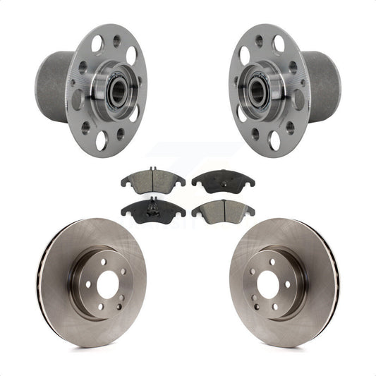 Hub Bearing Assembly Brake Rotor Pads Front Kit For Mercedes-Benz E350 E400 E250