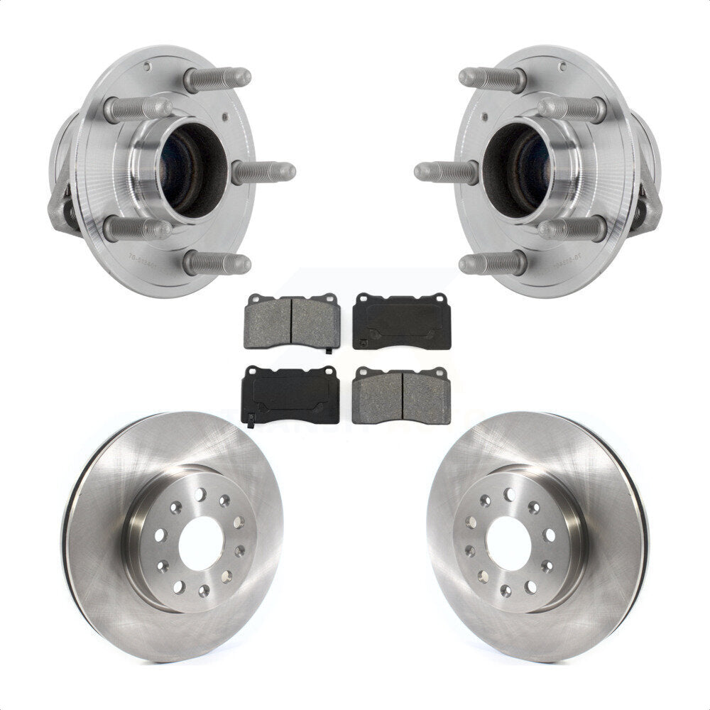Hub Bearing Disc Brake Rotor Pad Front Kit For Chevrolet Camaro Cadillac CTS CT6
