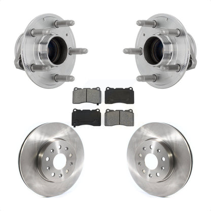 Hub Bearing Disc Brake Rotor Pad Front Kit For Chevrolet Camaro Cadillac CTS CT6