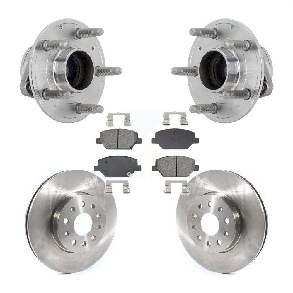 Hub Bearing Assembly Disc Brake Rotors And Pads Front Kit For Chevrolet Camaro