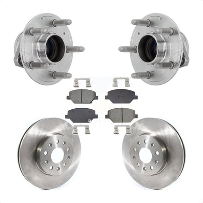 Hub Bearing Assembly Disc Brake Rotors And Pads Front Kit For Chevrolet Camaro