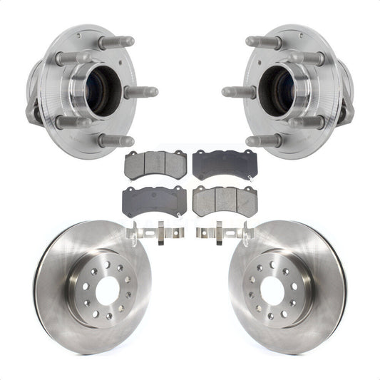 Hub Bearing Assembly Disc Brake Rotor & Pad Front Kit For Chevrolet Camaro LT LS